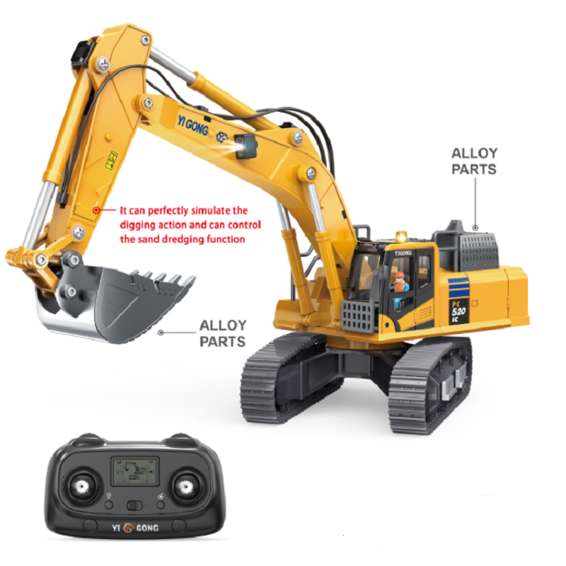 YiGong YG970 remote-controlled excavator 1:50 in metal