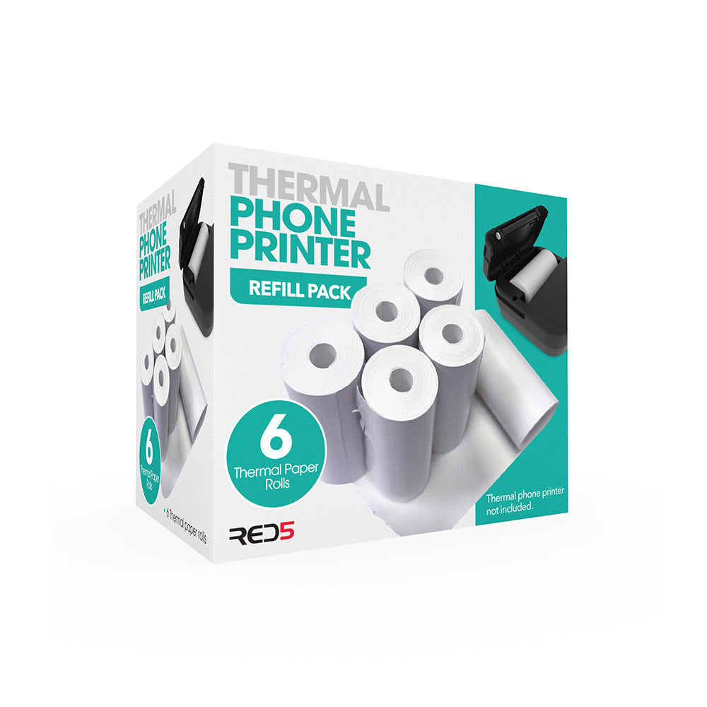 Thermal paper – Refill for Mini Photo Printer (6 rolls)