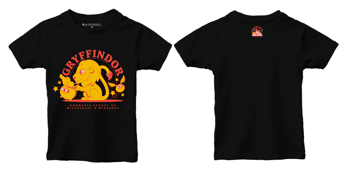 Harry Potter Gryffindor kids t-shirt black, 7-8 years