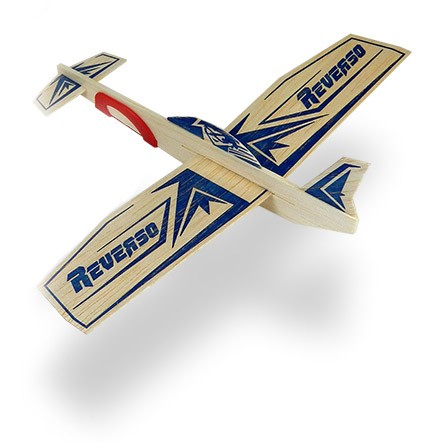 Reverso Balsa Glider Airplane - kaste flyver