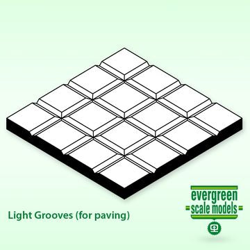 Evergreen 4518 - Sidewalk 1x150x300 12x7x12.7mm