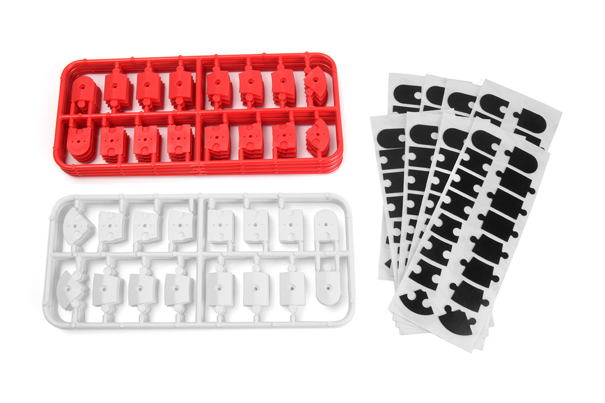 nano-TTR Curb Set - Red and White