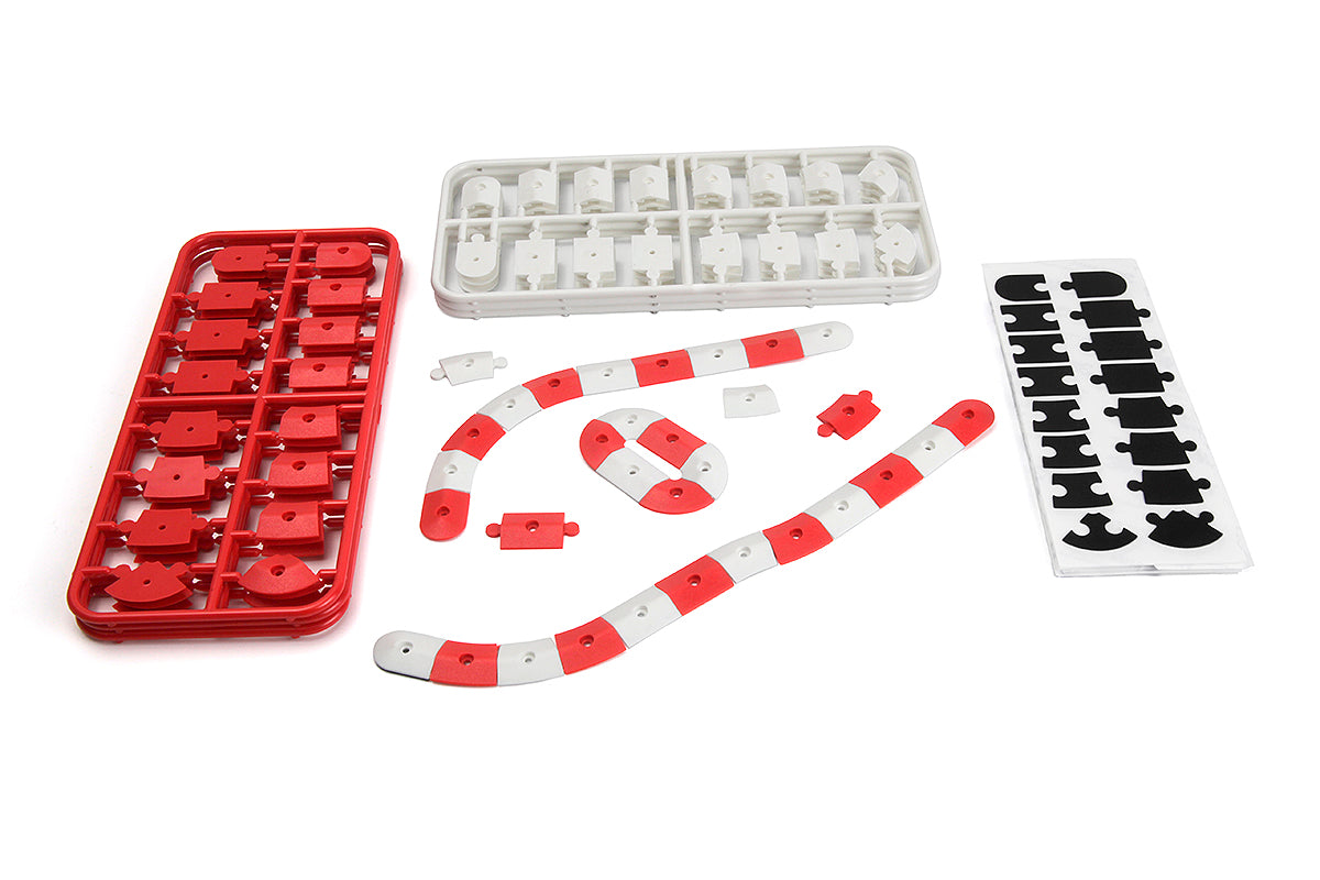 nano-TTR Curb Set - Red and White
