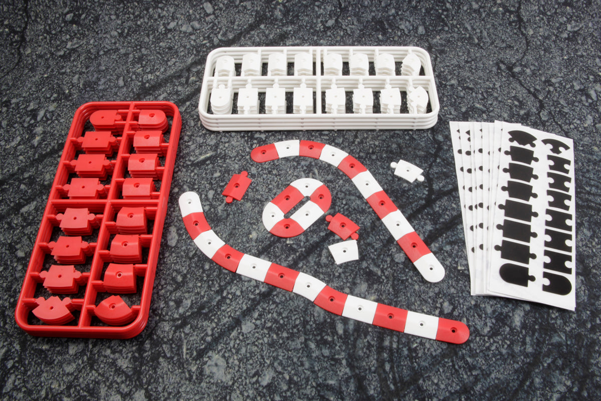 nano-TTR Curb Set - Red and White