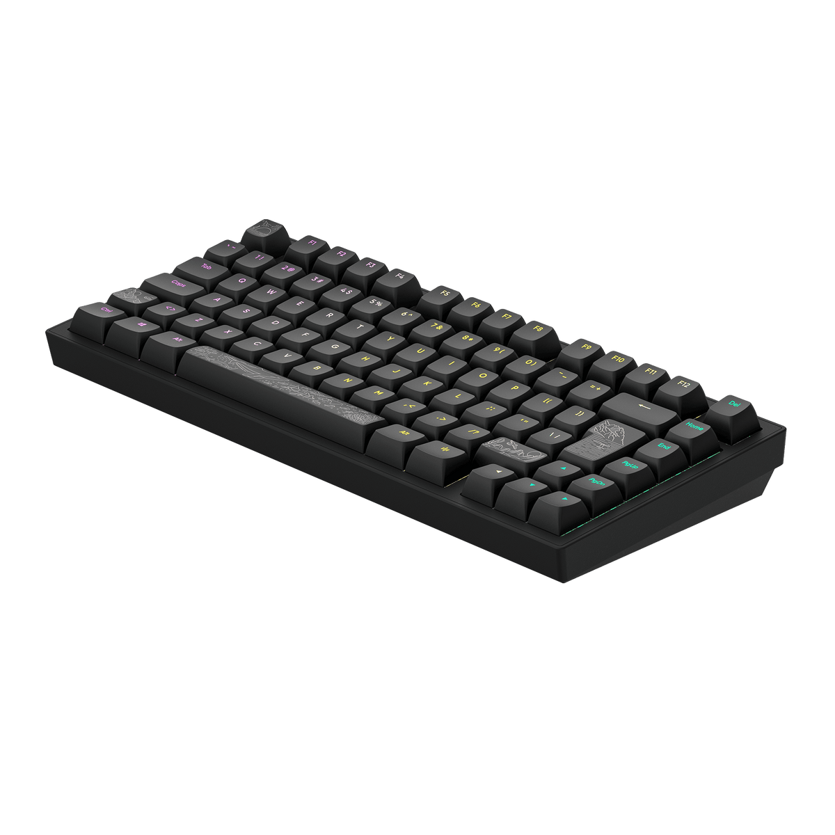 Dark Project ALU Terra Nostra Black - Wired Gaming Keyboard (ISO DE)