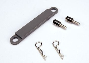 Traxxas 3727A Battery Hold-down Plate Grey Bandit/Rustler