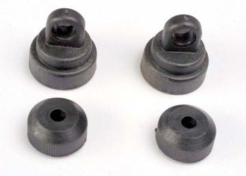 Traxxas 3767 Shock Cap & Bottom Black (2+2) Ultra-Shocks