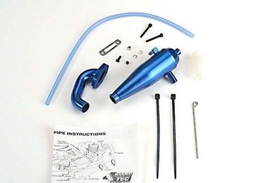 Traxxas 4486 Aluminium Tuned Pipe & Header Set Nitro 4-Tec