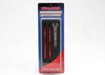 Traxxas 5338R Turnbuckles Complete Toe Link Alu. 128mm Red (4)