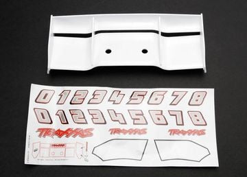 Traxxas 5412 Wing White with Decals Revo/ E-Revo