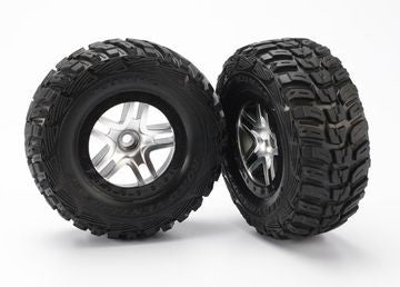 Traxxas 5882 Däck & Fälg Kumho/S-Spoke Matt Krom-Svart 2WD Fram (2)