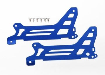 Traxxas 6328 Main Frame Side Plate Outer Alu Blue (Pair) DR-1