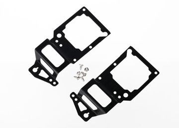Traxxas 6333 Main Frame Side Plate Inner Alu Black (Pair) DR-1