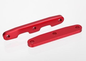 Traxxas 6823R Bulkhead Tie-Bar Red F+R (2)