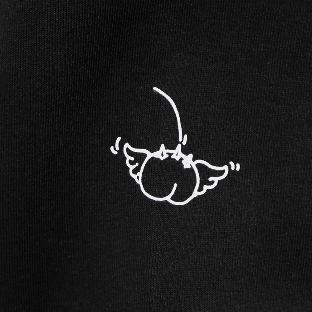 Rick and Morty hoodie with logo black, L