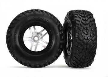Traxxas 5889R Tires & Wheels SCT S1/S-Spoke Black-Satin 4WD/2WD Rear TSM