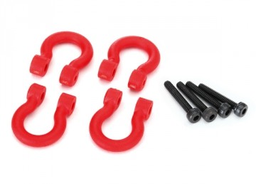 Traxxas 8234R Bumper D-Rings Red (4) TRX-4/6