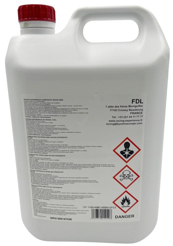 Nitro fuel for cars - 16% (can replace 25%) - 5 Litres - HOT ROAD GT - REF0516TE