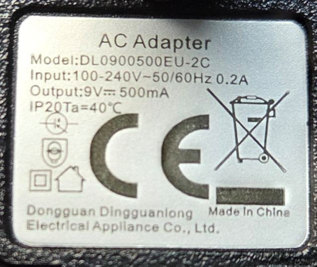 9V charger with Tamiya plug – 500mA - Haiboxing