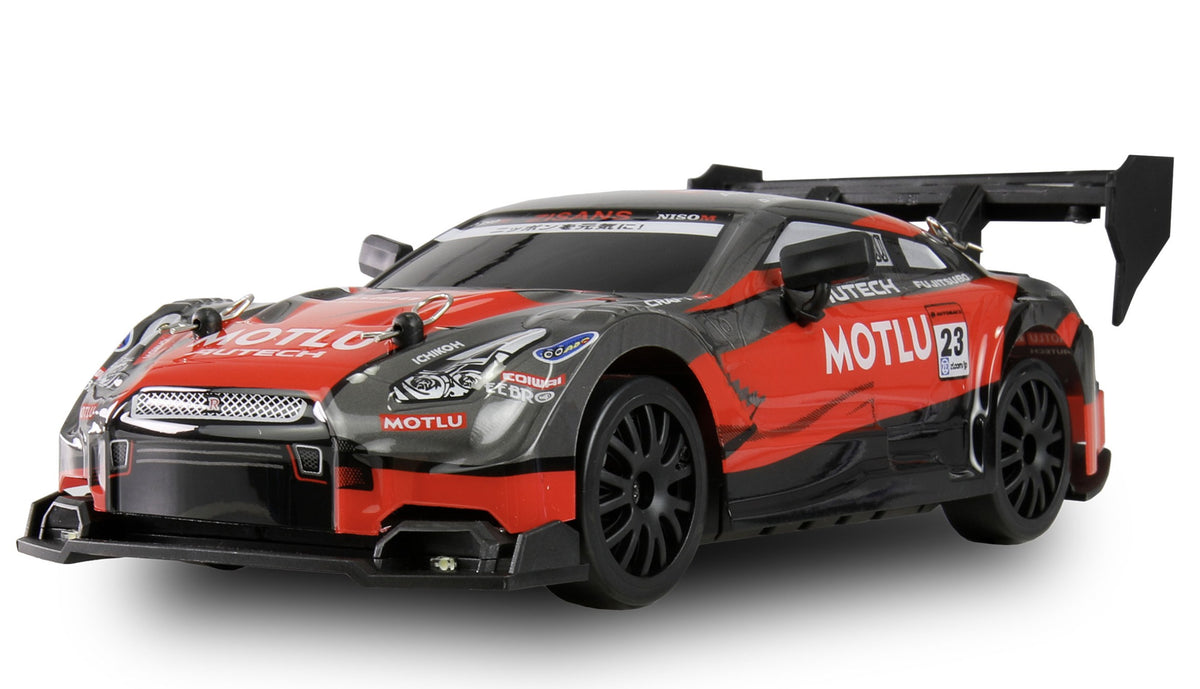 Fjernstyret Driftbil 1:24 – 4WD RTR med LED-lys - med ekstra dæk