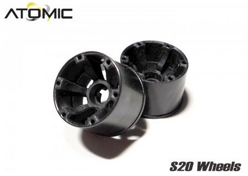 Atomic 20RX+0B - S20 RWD Wheel Extra Wide(14mm) +0 (Black)