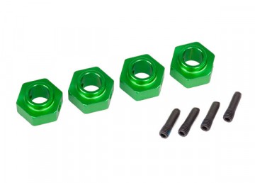 Traxxas 8269G Wheel Hubs 12mm Hex Alu Green (4) TRX-4/6