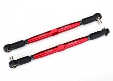 Traxxas 7748R Toe Links Alu Röd 158mm Adjustable (2) X-Maxx