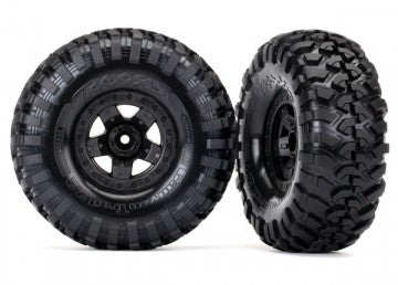 Traxxas 8181 Tires & Wheels Canyon Trail/TRX-4 Black 2.2" (2)