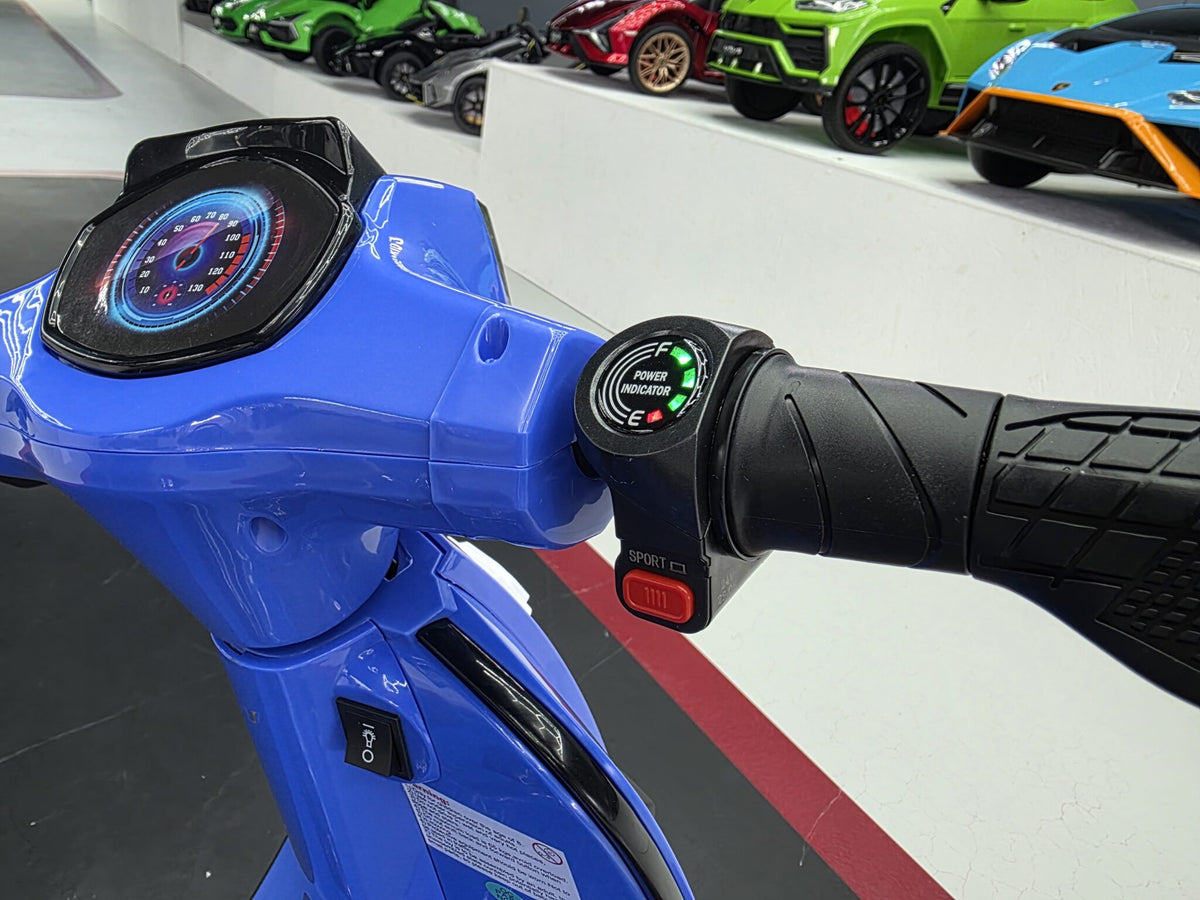 Kids' scooter 24V – 1 seat, blue