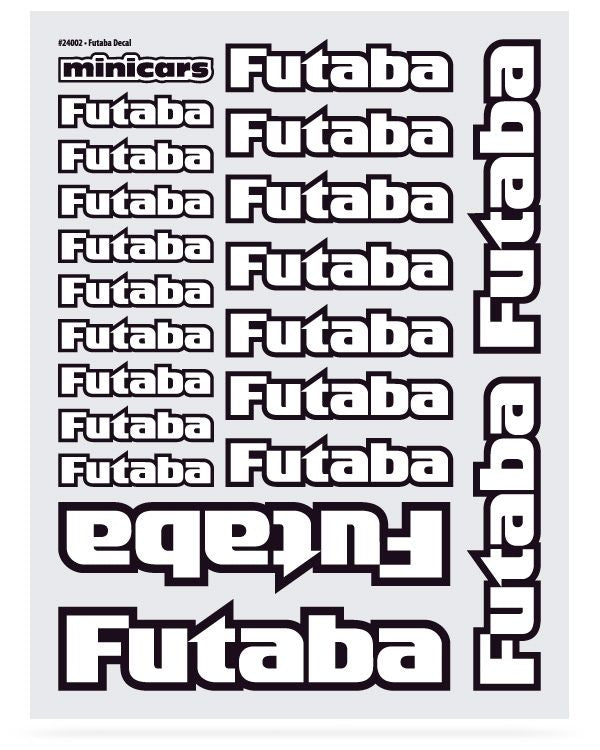Decal Sheet Futaba (1 Sheet w. 20 logos)