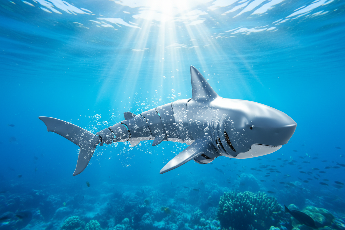 Sharky – remote-controlled shark for water - ready for loads of fun!