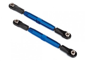 Traxxas 3644X Turnbuckle Complete Alu Blue Camber Link 73mm (2)
