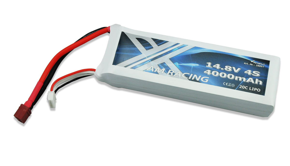 LiPo Batteri 4S 14,8V 4000mAh 20C Softcase, DEANS