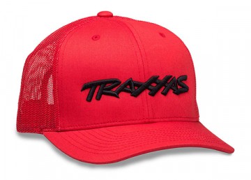 Traxxas 1182-RBL Trucker Hat Curved Bill Red