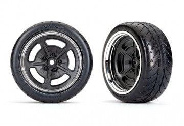 Traxxas 9373 Tires & Wheels 2.1" Touring Hot Rod Rear (2)
