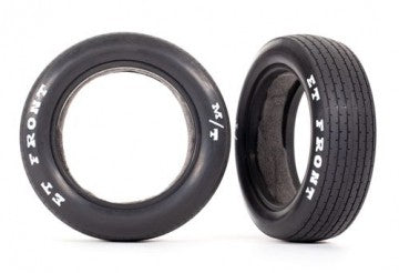 Traxxas 9470 Tires Front with Inserts (2) Drag Slash