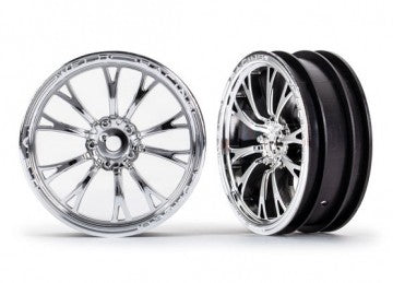 Traxxas 9472R Wheels Front Krom (2) Drag Slash