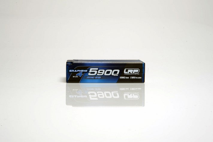 HV Stock Spec Shorty GRAPHENE-4 5900mAh Hardcase battery - 7.6V LiPo - 135C/65C - 222g