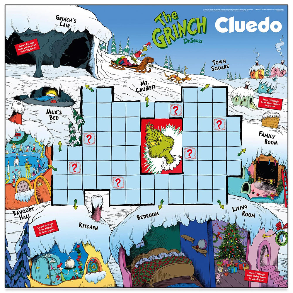 Winning Moves-The Grinch Cluedo Mystery Board Game