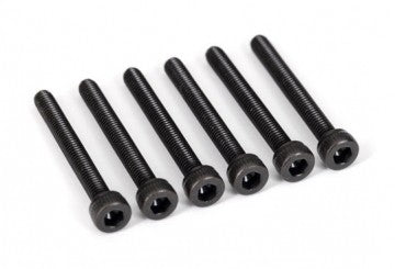 Traxxas 2581X Screws M3x25 Cap-head Hex Socket (6)
