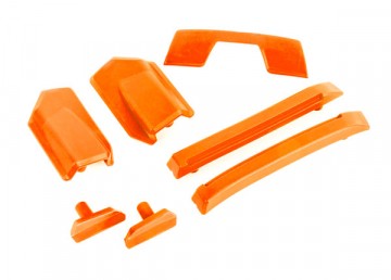 Traxxas 9510T Body Reinforcement & Roof Skidpads Orange Sledge