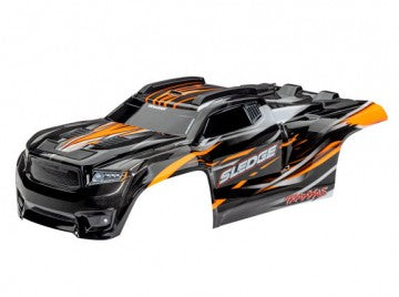 Traxxas 9511T Body Sledge Orange Complete w/ Mounts & Support