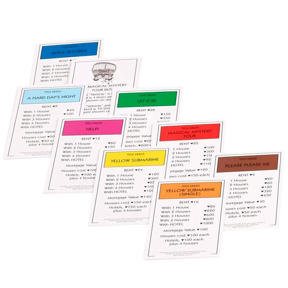 Winning Moves The Beatles Monopoly Board Game