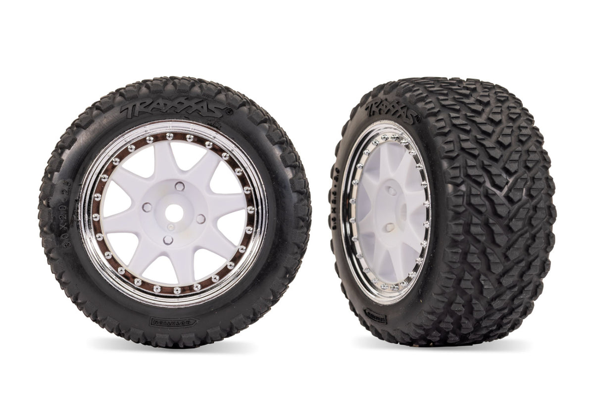 Tires & Wheels Rally / Mini Rally White/Chrome Front (2)