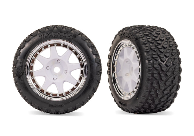 Tires & Wheels Rally / Mini Rally White/Chrome Front (2)