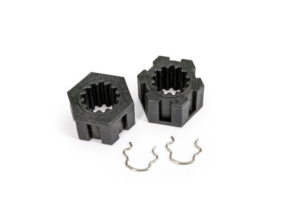 TRAXXAS 10954 Wheel Hubs with Clips Front (2) Funco Sand Car