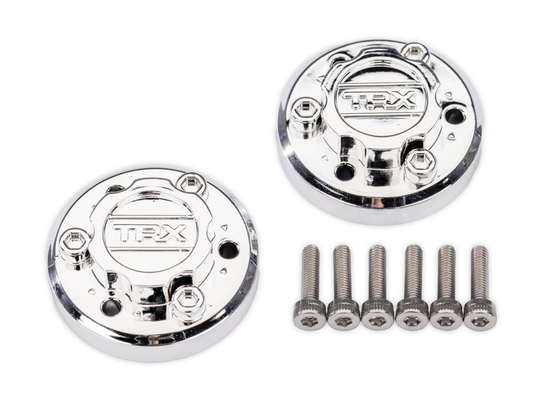 Wheel Center Caps Chrome (2) with Screws X-Truck