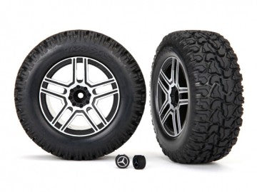 Traxxas 8872 Tires & Wheels 2,6" Crawler Mercedes G500 (Requires Stub Axle #8255A)