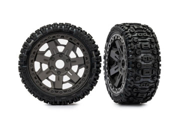 Traxxas 9073 Tires & Wheels Sledgehammer/ Gray 3.0" (2)