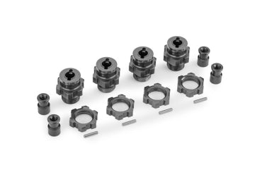Traxxas 9086-GRAY Wheel Hub & Nuts 17mm Alu Gray (4) Jato 4x4